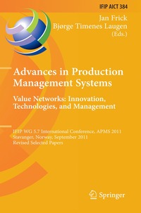 bokomslag Advances in Production Management Systems. Value Networks: Innovation, Technologies, and Management