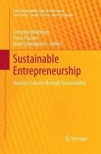 bokomslag Sustainable Entrepreneurship