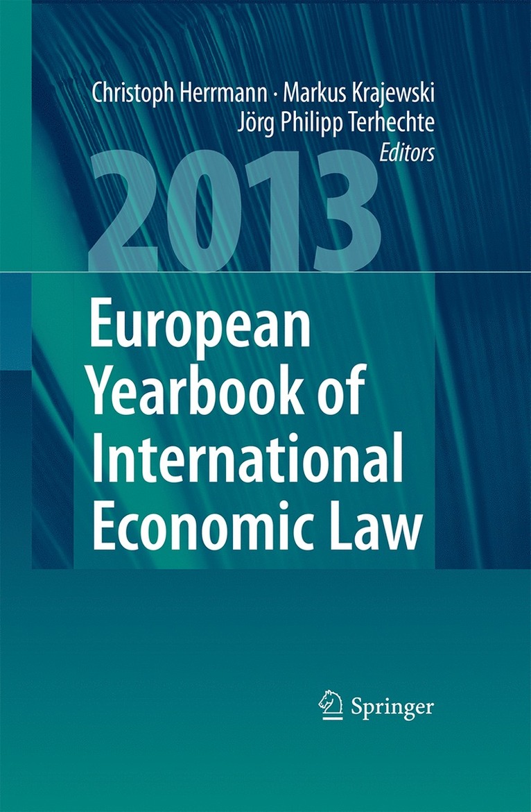 European Yearbook of International Economic Law 2013