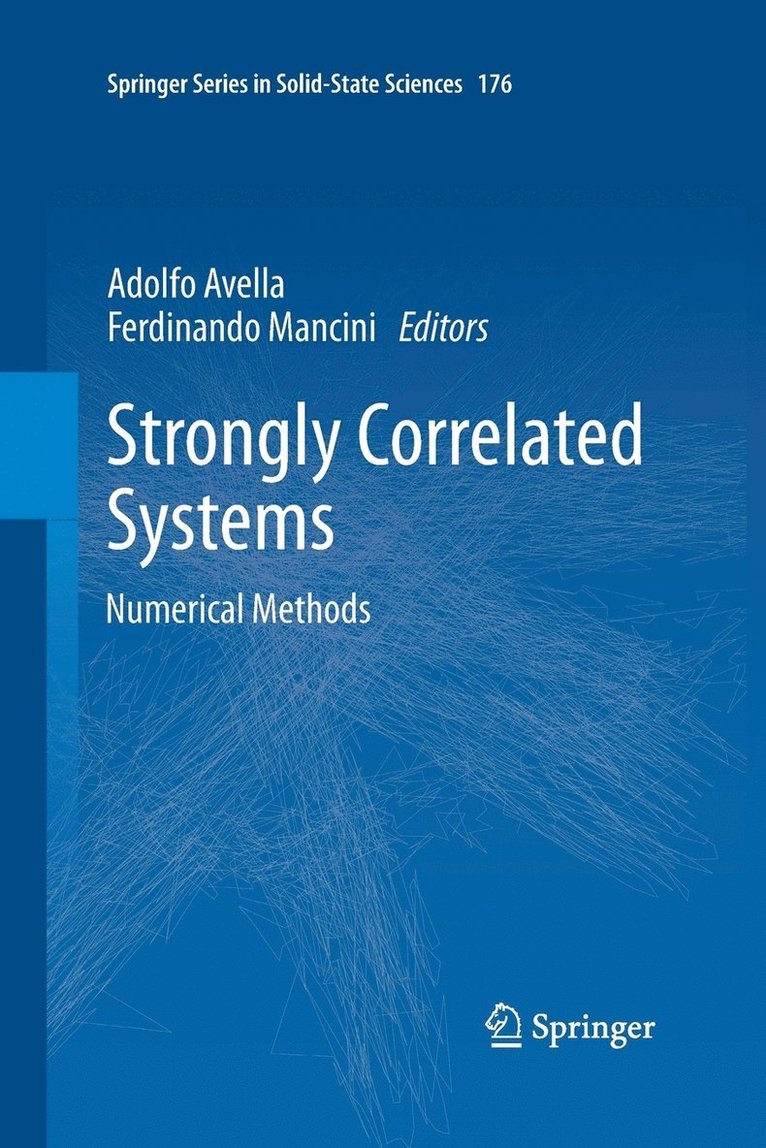 Strongly Correlated Systems 1