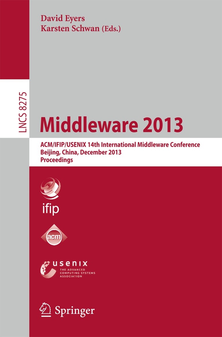 David Eyers, Karsten Schwan - Middleware 2013, Häftad