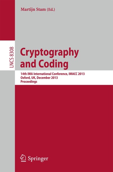 Martijn Stam - Cryptography and Coding, Häftad