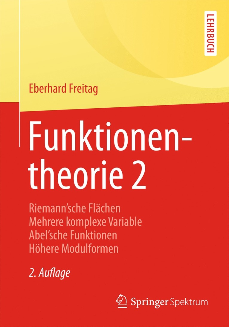 Eberhard Freitag - Funktionentheorie 2, Häftad