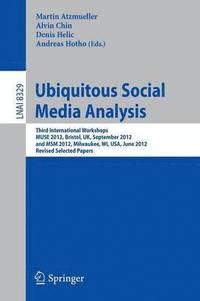 bokomslag Ubiquitous Social Media Analysis