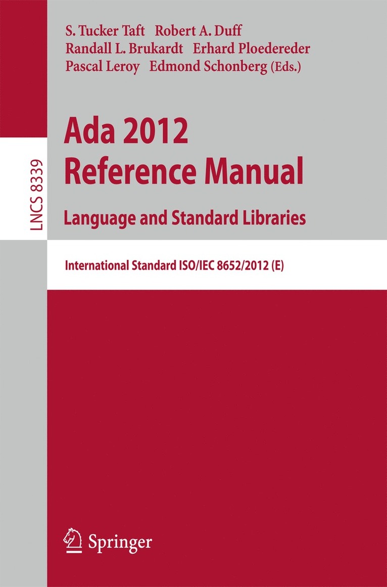 Ada 2012 Reference Manual. Language and Standard Libraries 1