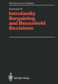 bokomslag Intrafamily Bargaining and Household Decisions