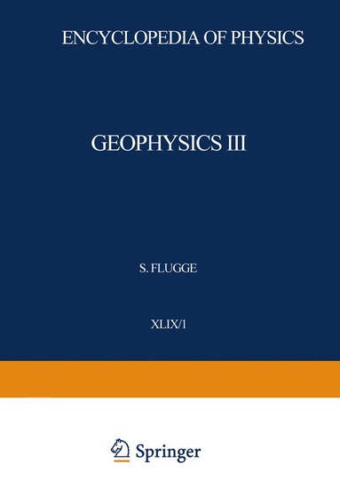 bokomslag Geophysics III / Geophysik III