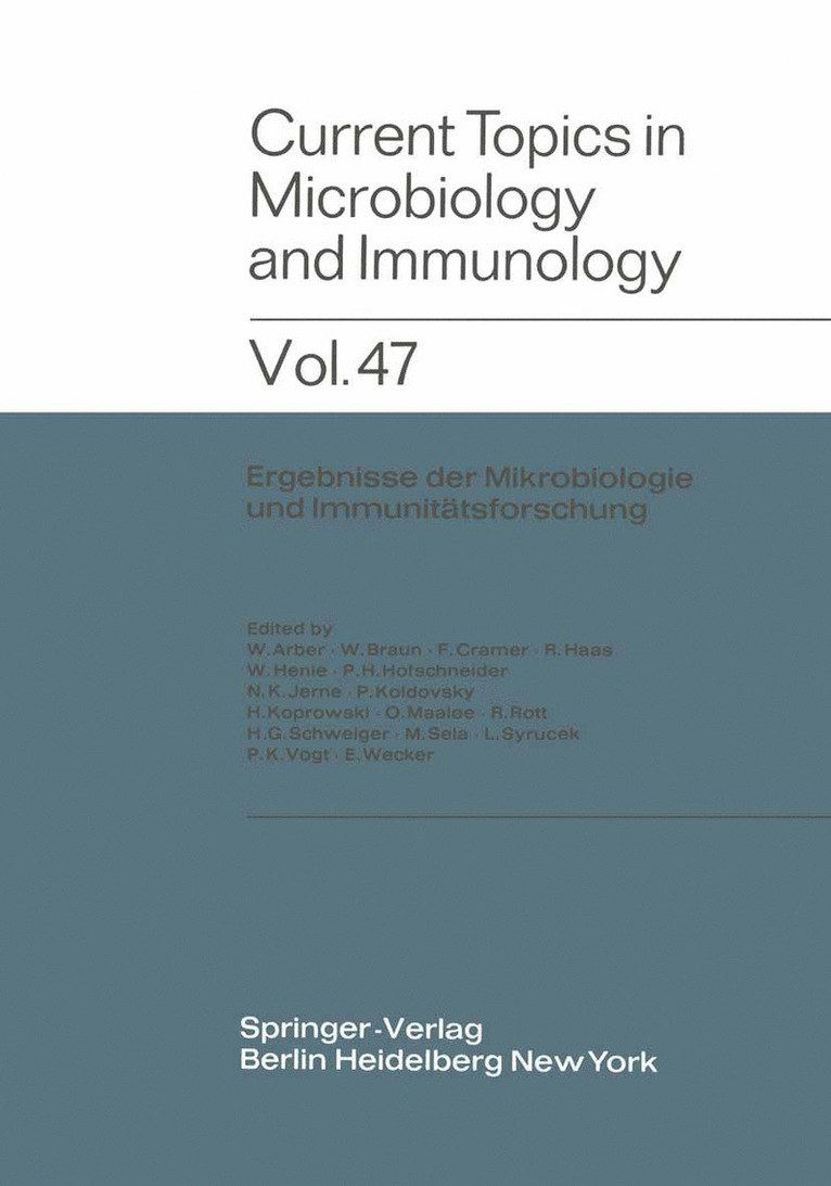 Current Topics in Microbiology and Immunology 1