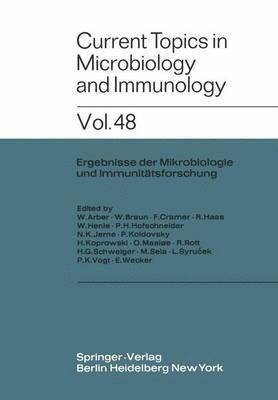 bokomslag Current Topics in Microbiology and Immunology / Ergebnisse der Mikrobiologie und Immunittsforschung