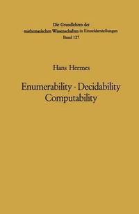 bokomslag Enumerability  Decidability Computability