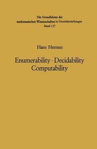 bokomslag Enumerability · Decidability Computability