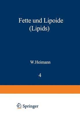 bokomslag Fette und Lipoide (Lipids)