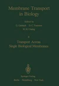 bokomslag Transport Across Single Biological Membranes