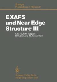 bokomslag EXAFS and Near Edge Structure III