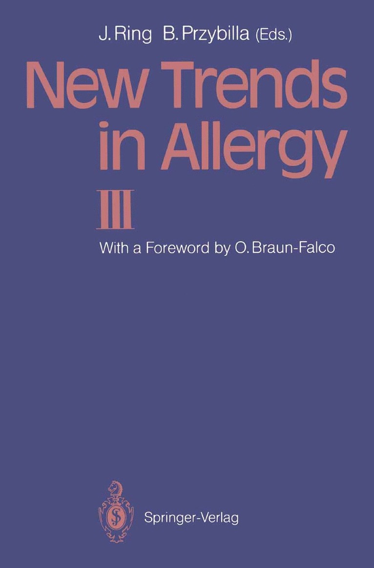 New Trends in Allergy III 1