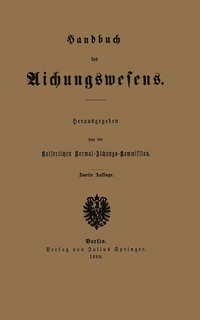 bokomslag Handbuch des Aichungswesens