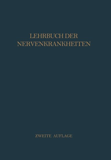 bokomslag Lehrbuch der Nervenkrankheiten