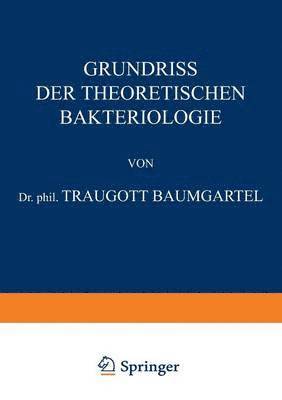 bokomslag Grundriss der Theoretischen Bakteriologie