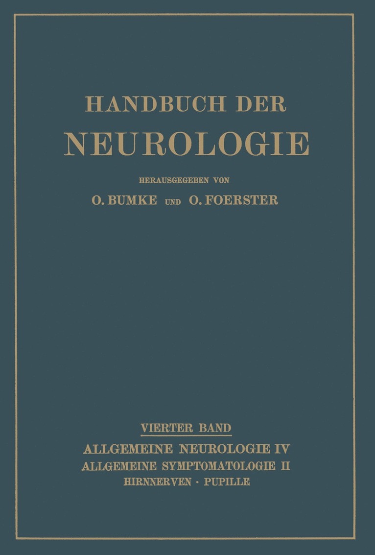 A. Bielschowksy, P.A. Jaensch, W. Klestadt, F. Kramer, O. Marchesani, W. Riese, P. a. Jaensch, P. A. Jaensch - Hirnnerven Pupille, Häftad