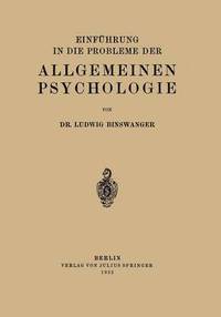 bokomslag Einfhrung in die Probleme der Allgemeinen Psychologie