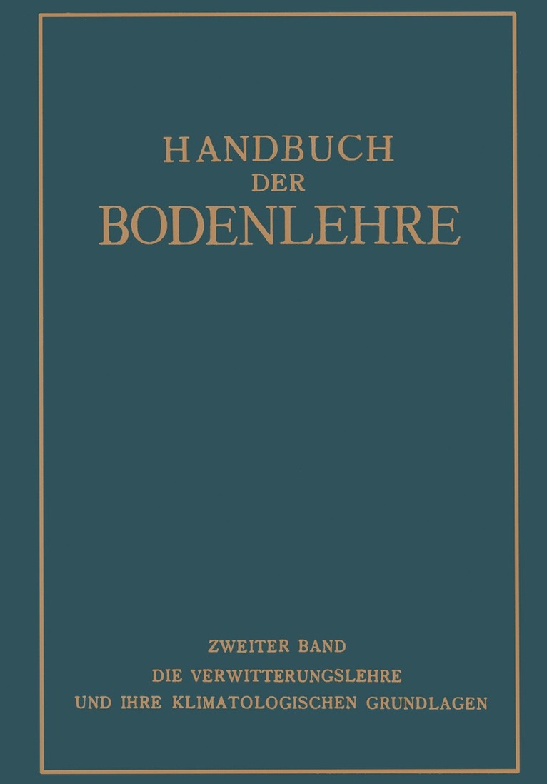 Handbuch der Bodenlehre