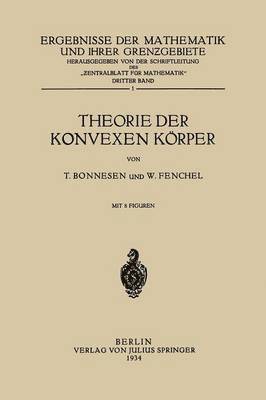 Theorie der Konvexen Krper 1