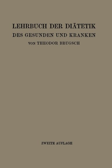 bokomslag Lehrbuch der Ditetik des Gesunden und Kranken