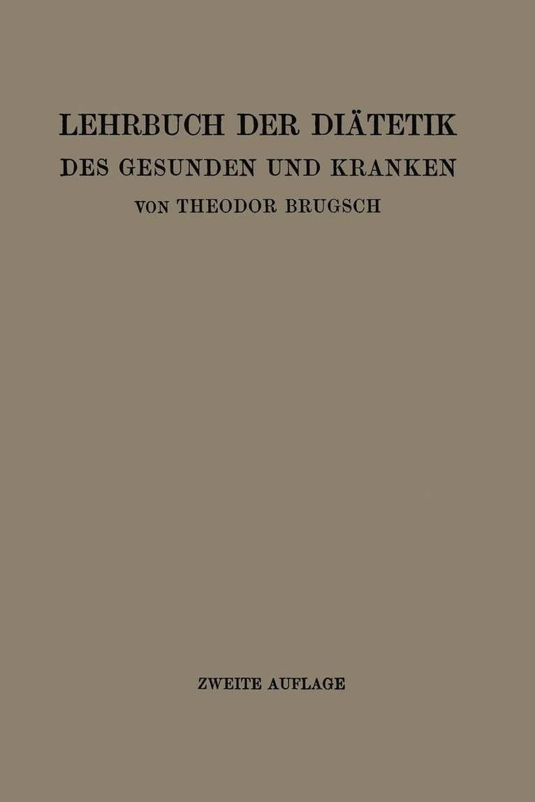 Lehrbuch der Diätetik des Gesunden und Kranken