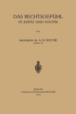 bokomslag Das Rechtsgefhl in Justiz und Politik