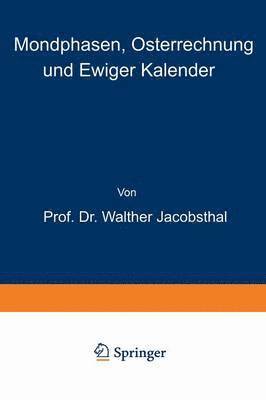 bokomslag Mondphasen, Osterrechnung und Ewiger Kalender