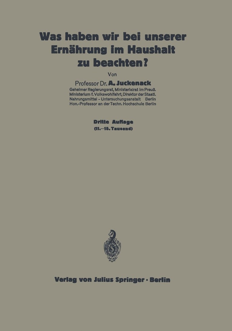 A. Juckenack - Was haben wir bei unserer Ernährung im Haushalt zu beachten?, Häftad