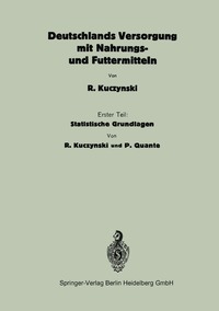 bokomslag Deutschlands Versorgung mit Nahrungs- und Futtermitteln