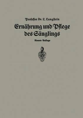 bokomslag Ernahrung und Pflege Des Saglings