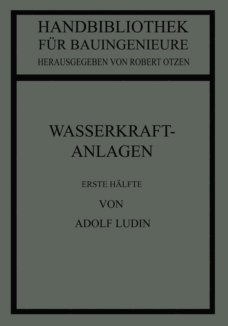 Wasserkraftanlagen 1