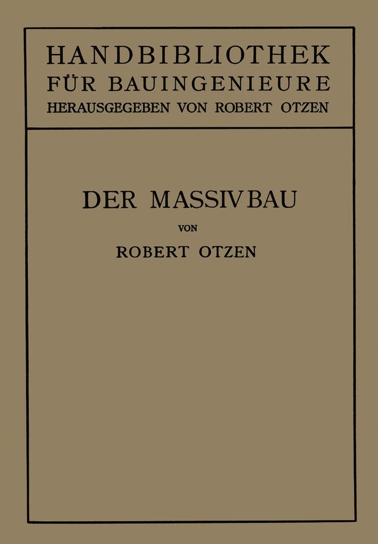 Der Massivbau 1