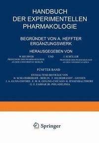 bokomslag Handbuch der Experimentellen Pharmakologie - Erganzungswerk