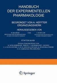bokomslag Handbuch der Experimentellen Pharmakologie  Ergnzungswerk