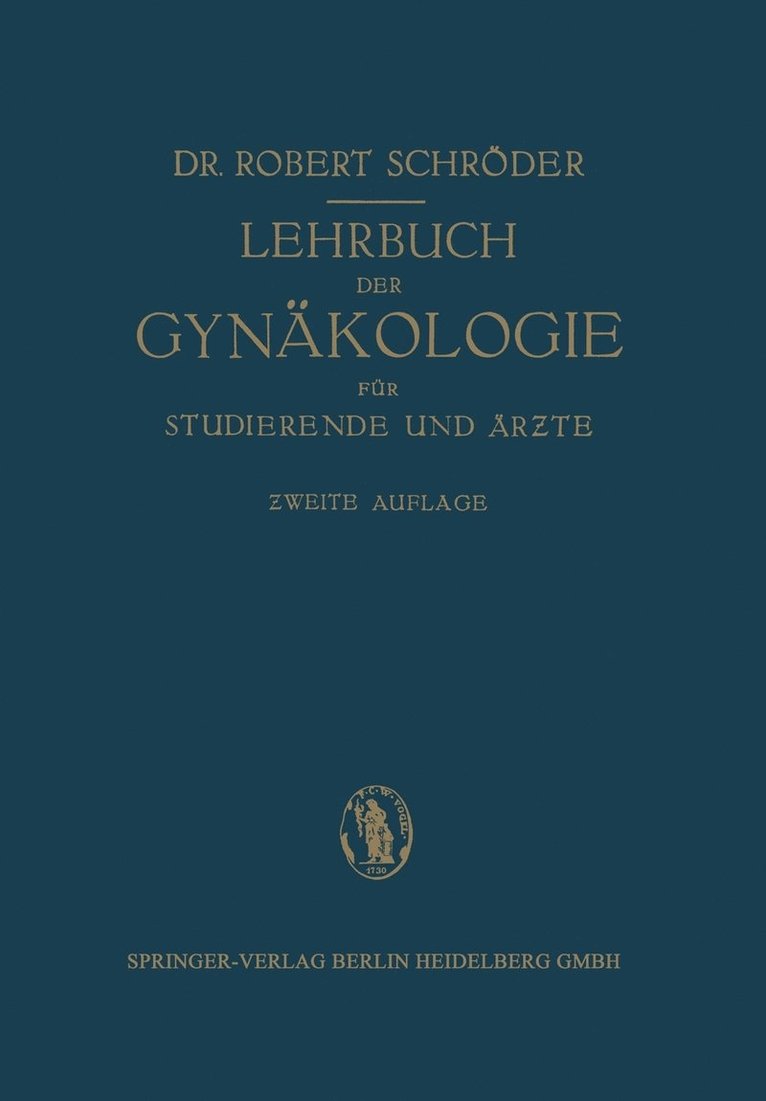 Lehrbuch der Gynäkologie