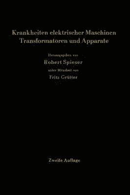 bokomslag Krankheiten elektrischer Maschinen Transformatoren und Apparate
