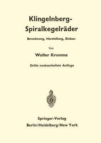 bokomslag Klingelnberg-Spiralkegelrder