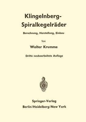 Klingelnberg-Spiralkegelrder 1