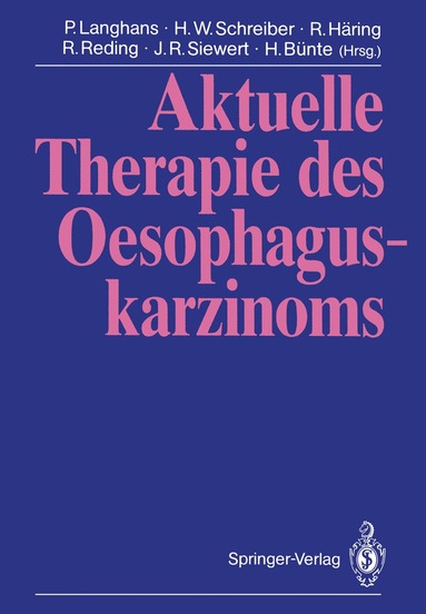 bokomslag Aktuelle Therapie des Oesophaguskarzinoms