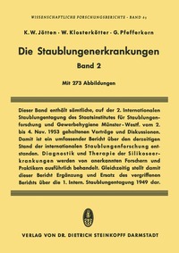 bokomslag Die Staublungenerkrankungen Band II