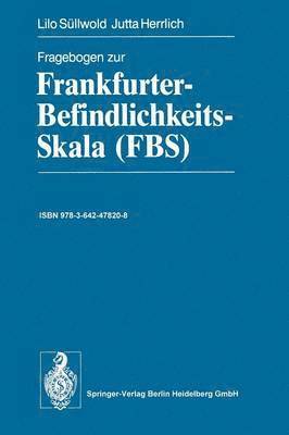 bokomslag Fragebogen zur Frankfurter-Befindlichkeits-Skala (FBS)