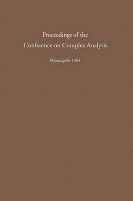 bokomslag Proceedings of the Conference on Complex Analysis