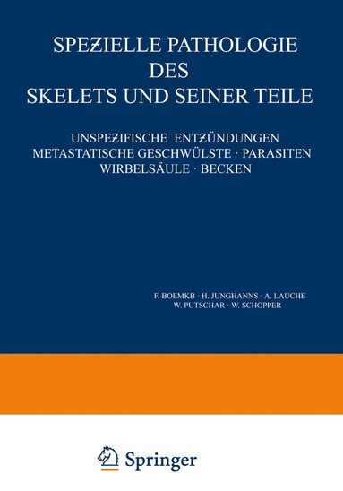 bokomslag Spe?ielle Pathologie des Skelets und Seiner Teile