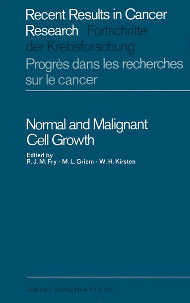 bokomslag Normal and Malignant Cell Growth