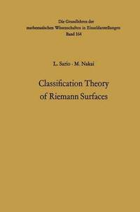 bokomslag Classification Theory of Riemann Surfaces