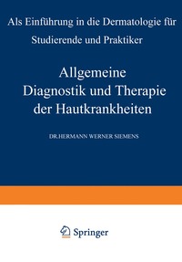 bokomslag Allgemeine Diagnostik und Therapie der Hautkrankheiten