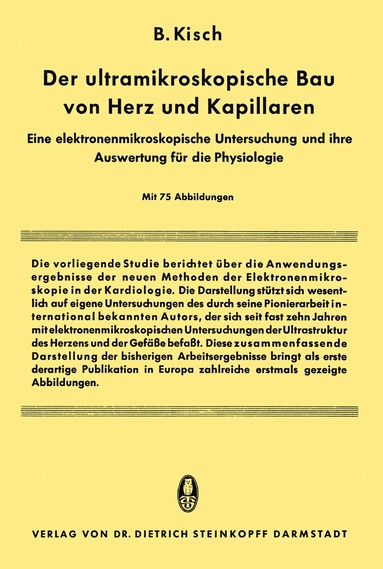 bokomslag Der Ultramikroskopische bau von Herz und Kapillaren